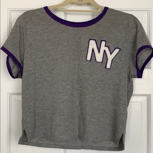 Aeropostale cropped T-shirt. NY emblem. XL